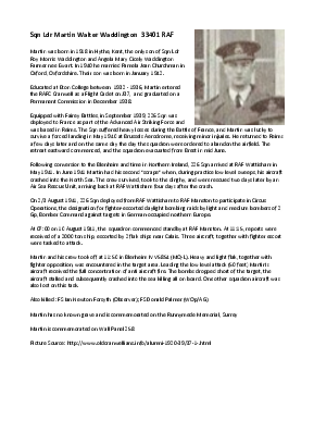 A preview of a PDF biography for Waddington, Martin Walter